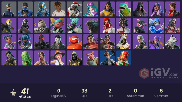 [PSN/PC/Xbox] 41 skins | Sub-Zero (MK3) | UNSC Spartan | Slayer Juice WRLD | Neko Hatsune Miku | Santa Dogg | Catwoman Comic Book Outfit | 50 VB