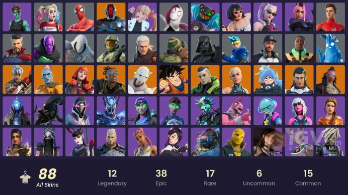 [PSN/PC/Xbox] 88 skins | Game Knight | Spider-Man | Spider-Gwen | Geralt of Rivia | Master Chief | Sultura | Son Goku | The Imagined | Ronin | 4