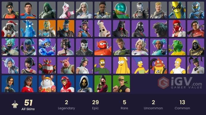 [PSN/PC/Xbox] 51 skins | Spectra Knight | Omegarok | Shuri | Gwenpool | Doom | Emma Frost | War Machine | Peelverine | Mysterio | Captain Jones 