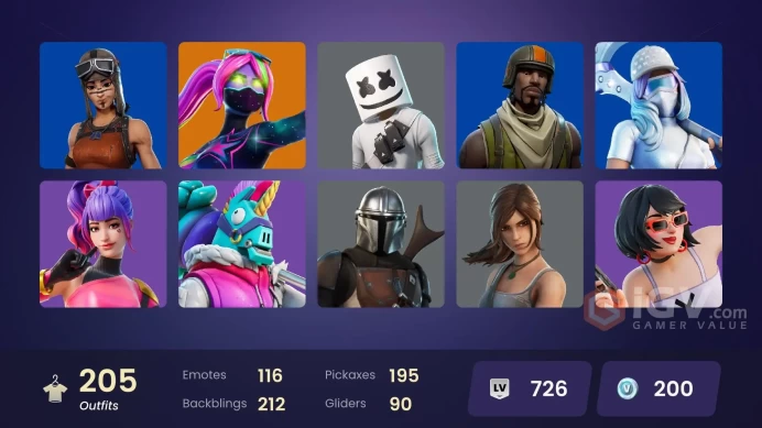 [PSN/PC/Xbox] 205 skins | Lara Croft | Swish | Hangtime | Geralt of Rivia | Master Chief | Renegade Raider | Aerial Assault Trooper | 200 VB