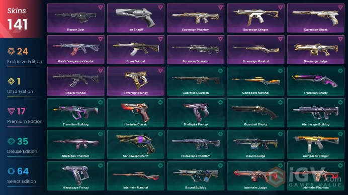 EU/TUR 80855 VP Champions 2025 Bundle Champions 2025 Vandal VCT 2025 Karambit Divergence Vandal Sovereign Phantom Prime Vandal Eternal Sovereign