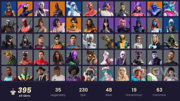 [PC/PSN/XBOX] 391 skins |Leviathan Axe |  Renegade Raider | Snake Eyes | Heron Stance Hero |Candy Axe | Verve | Laugh It Up | 4340 VB