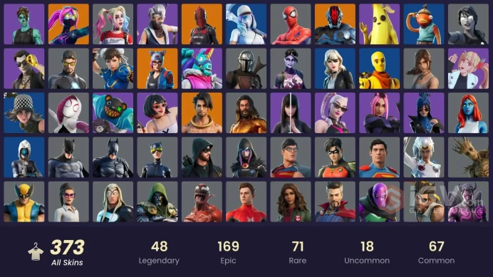 [PC/PSN/XBOX] 373 skins | Naruto Uzumaki |Leviathan Axe| Reaper Axe | Candy Axe | FNCS 3:1 Champion | Verve | Laugh It Up | Point It Out | 100VB