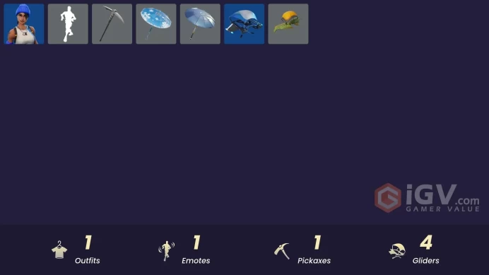 [PSN/XBOX/PC] 1 skins | Blue Team Leader | Clawz Retro | Blue Streak | The Umbrella | Snowflake | Battle Bus | Banner Icon