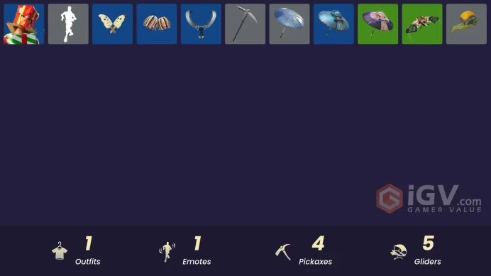 [PSN/XBOX/PC] 1 skins | Holiday Boxy | Spectra Protector | Glorious Giftblade | Ranker's Tags | Clawz Retro | Peely Whip | Secret Scimitars