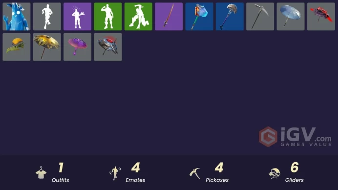 [PSN/XBOX/PC] 1 skins | Polar Peely | Ancestral Bloom | Beachcomber | Lil' Black Heart | Clawz Retro | Blade of the Waning Moon