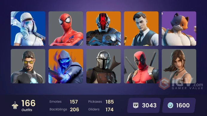 [PC/PSN/XBOX/Nintendo] 166 skins vB: PSN-1570 F/A : Darth Vader | Sultura | Mizuki | Predator | Snap | Raz | Midas | The Origin | Paradigm (Real