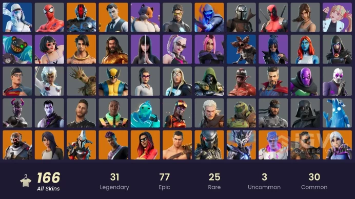 [PC/PSN/XBOX/Nintendo] 166 skins vB: PSN-1570 F/A : Darth Vader | Sultura | Mizuki | Predator | Snap | Raz | Midas | The Origin | Paradigm (Real