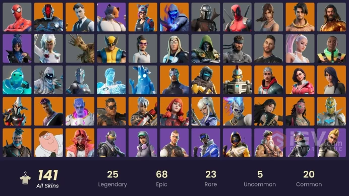 [PC/PSN/XBOX/Nintendo]  141 skins F/A  Exclusives 31 : Ariana Grande | Blue Team Leader | Cloud Striker | Vivi Chroma | Blue Striker | Fixer | S
