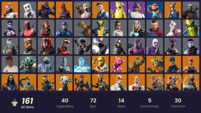 [PC/PSN/XBOX/Nintendo]  161 skins F/A :   | OG STW | Gold Midas | Frostbite | Krampus | The Imagined | Fade | Musha | P.A.N.D.A Team Leader | Sk