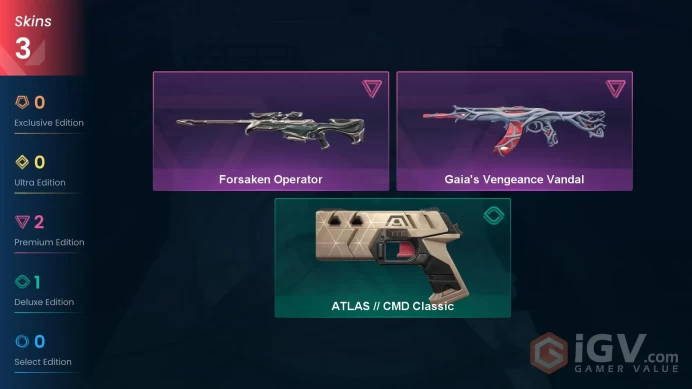 EU | VP 697 | LVL 56 | Forsaken Operator | Gaia's Vengeance Vandal | ATLAS // CMD Classic | V0478