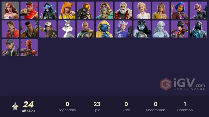 | 24 SKINS | 3500 VBUCKS | FULL ACCESS | EMAIL CHANGEABLE | INSTANT DELIVERY | CHEAP PRICE + MORE VBUCKS
