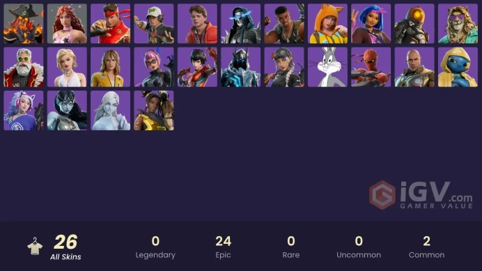 | 26 SKINS | 3600 VBUCKS | FULL ACCESS | EMAIL CHANGEABLE | INSTANT DELIVERY | CHEAP PRICE + MORE VBUCKS
