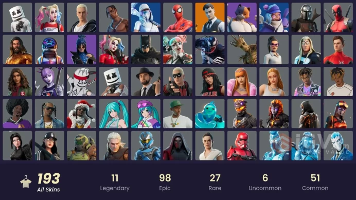 PC/PSN/Xbox/Nintendo 193 skins | Travis Scott | Astro Jack | Gold Meowscles | Gold Brutus | Gold Midas | Spectra Knight | Vegeta | Gear Speciali