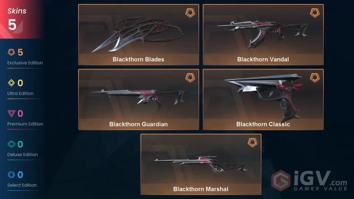 EUROPE [30% OFF Discount Untill April] Exclusive Blackthorn Bundle // Vandal + Blades + Guardian + Marshal + Classic | Full Access