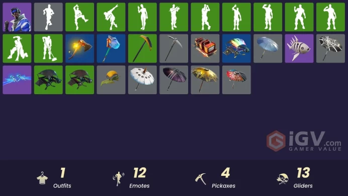 [PSN/XBOX/PC] 1 skins | Take The Elf | Blue Striker | Blue Shift | Arroyo Pack | Lil' Kev | Beachcomber | Fabled Cape | Uplink