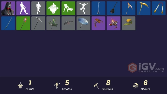 [PSN/XBOX/PC] 1 skins | Felina | Meowtooth Plush | Gwenpool's Katanas | Mercurial | SHADOW Ranker | The Fangler | Vanguard Star