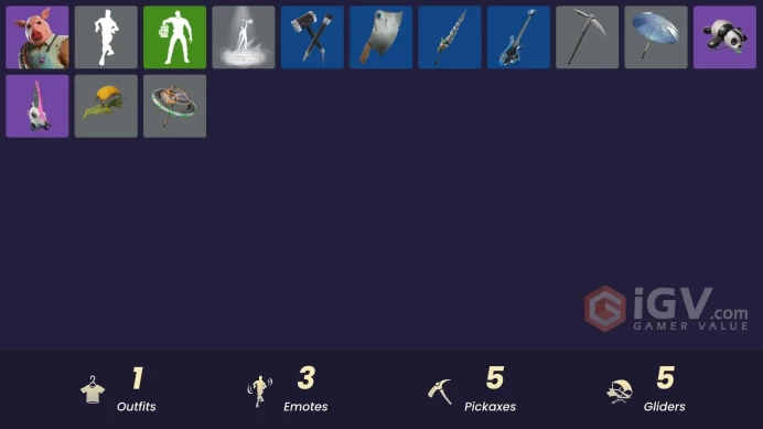 [PSN/XBOX/PC] 1 skins | Pig the Butcher | Shattered Halo Ring | Tank Cannons | Ritual Longhorn | Zoomie Groove | Butcher's Tools