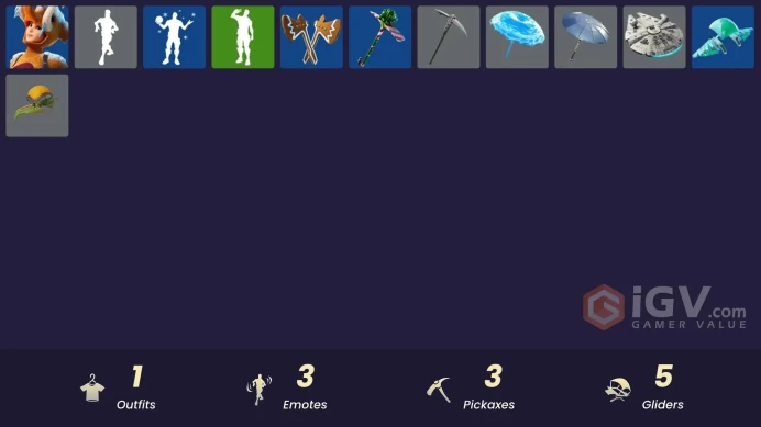 [PSN/XBOX/PC] 1 skins | Wooly Warrior | Lil' Black Heart | 2020 Kickflip | Clawz Retro | Peppermint Pick | Shortbread Slicers | Snowshaker