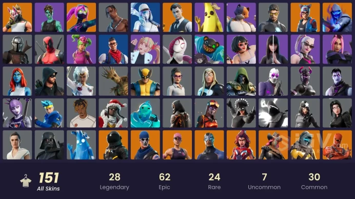PC/PSN/Xbox/Nintendo 151 skins | OG STW | Travis Scott | Lina Scorch | Blue Team Leader | Gold Brutus | Gold Midas | Sultura | Prodigy | Carbon