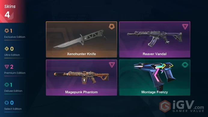 Ascendant 1 // Reaver Vandal + Magepunk Phantom + Xenohunter Knife // FULL Access // Valorant Best Skins // EU-TR