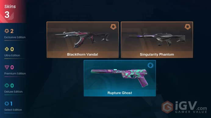 EU | VP 950 | LVL 26 | Blackthorn Vandal | Singularity Phantom | Rupture Ghost | V0660