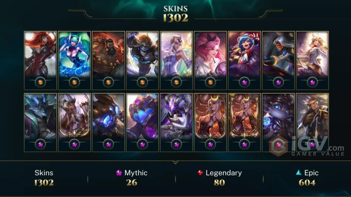 EUW - BRONZE 4  - 172 Champ  - 1.302 Good Skins(6 Ultimate, 26 Mythic, 80 Legendary, 604 Epic) - FULL ACCES - LIFETIME WARRANTY - CHEAP
