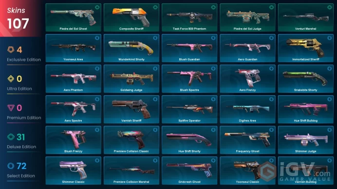 [ASIA] 107 Skins | 4 Knife | Full Acces | Artisan Foil / Task Force 809 / Knife Obsidiana / Lycan's Bane Vandal / Spitfire Operator|