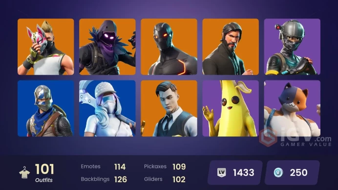 FA | 101 skins | OG STW | The Reaper | Blue Squire | Royale Knight | Elite Agent | Blue Team Leader | Gold Brutus | Gold Midas | Rogue Agent