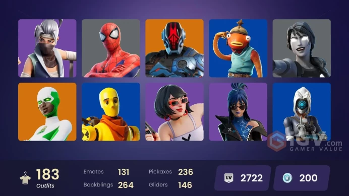 FA | 175 skins | Championship Aura | Heron Stance Hero | Era | Zeus | Mizuki | Snap | Nezumi | Optimus Prime | The Origin | The Ageless | Ronin 