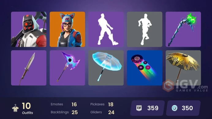 FA | 10 skins | Double Helix | Merry Mint Axe | Zenith | Lynx | Sarah Connor | Explorer Emilie | T-800 | Metal Mouth | Holiday Boxy | Brainiac