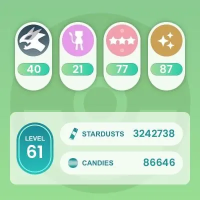 AC1048 Instinct | x19 3000CP | x111 2000CP | x34 SHUNDO x2 Snorlax Venusaur | x9 Giratina x22 Xerneas (x2 Shiny) x4 Yveltal x2 Hoopa x18 Meltan