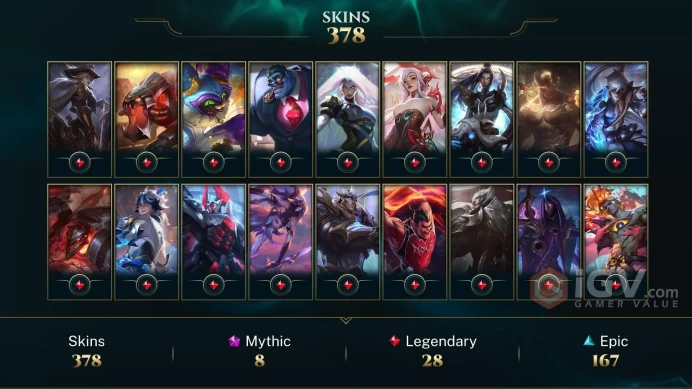 EUW -(S16) EMERALD 4 - 172 Champ - 378 Good Skins(4 Ultimate, 8 Mythic, 28 Legendary, 167 Epic) - FULL ACCES - LIFETIME WARRANTY-SAFETY - CHEAP