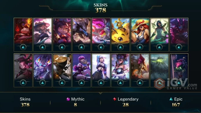 EUW -(S16) EMERALD 4 - 172 Champ - 378 Good Skins(4 Ultimate, 8 Mythic, 28 Legendary, 167 Epic)  - FULL ACCES - LIFETIME WARRANTY-SAFETY - CHEAP
