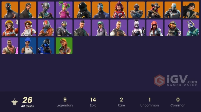 FA [PSN/XBOX/PC] 26 skins | The Reaper | Elite Agent | Blue Team Leader | Rogue Agent | Carbon Commando | Valor | Carbide | Omega | Dark Voyager