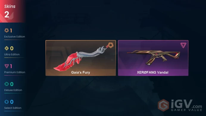 EU Full Access | 2 Skins Gaia's Fury + XERØFANG Vandal | Silver 3 Last Rank