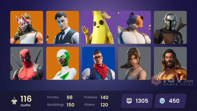 [PC/PSN/XBOX] 116 skins | Deluxe STW | Blue Team Leader |Lara Croft | Verve | Trilogy |Intoducing...| 450 VB