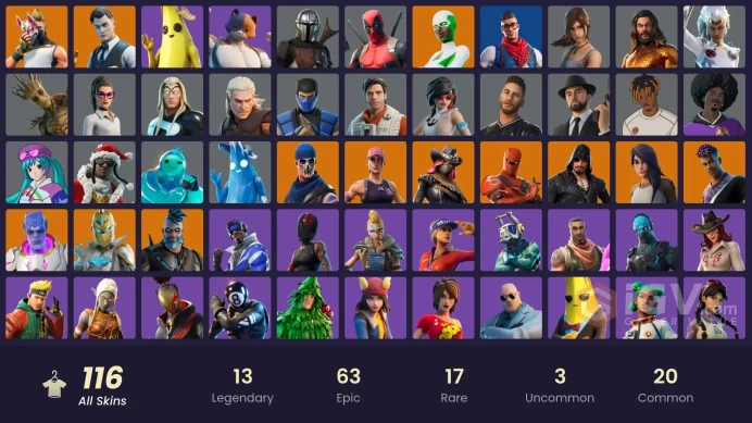 [PC/PSN/XBOX] 116 skins | Deluxe STW | Blue Team Leader |Lara Croft | Verve | Trilogy |Intoducing...| 450 VB
