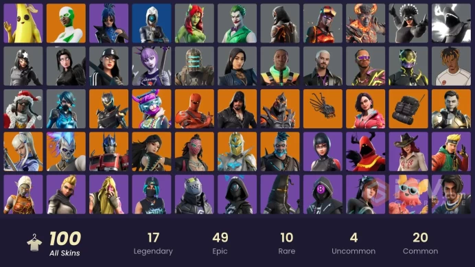 [PC] FA 100 SKINS | PEELY | HOT MARAT | ORANGE JUSTICE | CHAMPIONSHIP AURA | HARBINGER ARMOR OMEGAROK | STAGE 4 | CHALLENGER | ON |