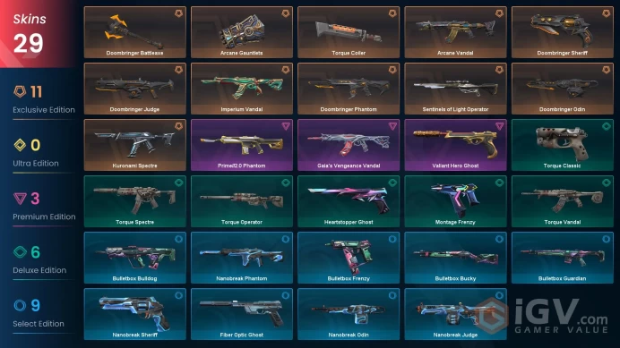 EU-Turkey 29 Skins > Arcane Vandal Arcane Gauntlets Kuronami Spectre Doombringer Phantom Doombringer Battleaxe Imperium Vandal 99049723