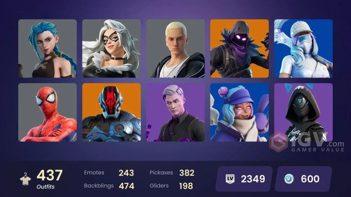 [PC/PSN/XBOX] 431 skins | Limited STW | Master Chief (Matte Black) | Leviathan Axe | Arcane Jinx | Verve | Point It Out | Deadfire | 600 VB