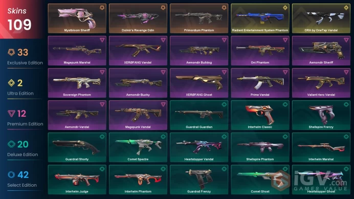 EU-Turkey 109 Skins > Arcane Vandal Champions 2025 Vandal Mystbloom Kunai XERØFANG Knife Dolmir's Revenge Vandal Primordium Vandal  99050161