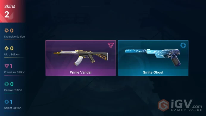 EU Level 16 2 Skins 8 Agents Prime Vandal Prime Vandal Prime Vandal