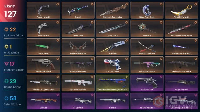 AP/HKG 84240 VP VCT LOCK//IN Misericordia VCT x GE Classic Spectrum Phantom Nocturnum Phantom Aemondir Vandal Oni Guardian Prime//2.0 Karambit