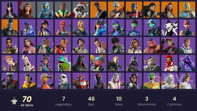 54 Skins FA / Peter Griffin / Goku Black / Omni-Man / Joni the Red / Satoru Gojo / gs002