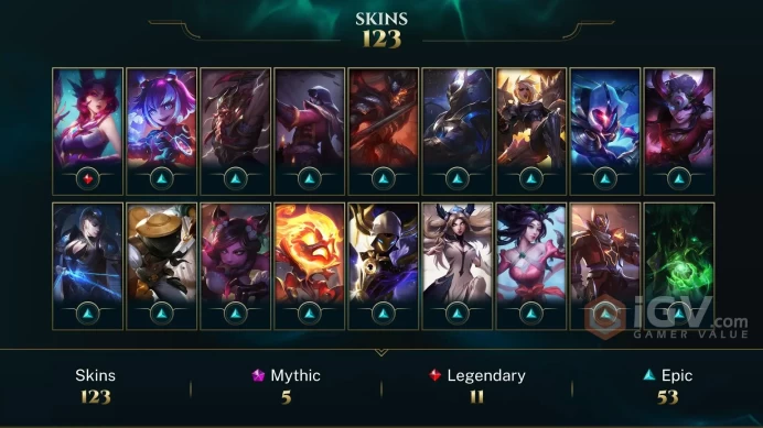 NA EMAIL CHANGEABLE 96 CHAMPIONS 123 SKINS PRESTIGE: MALPHITE EVELYN 2X Hextech Renekton 3 ULTIMATE LAST PLAY 2024 