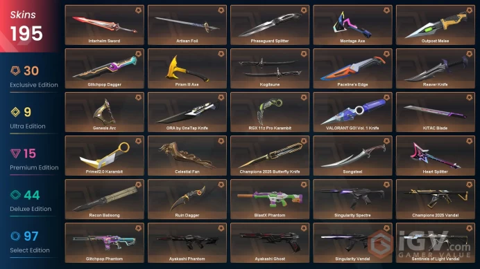 94 EU/TR Market &Champions 2025 Sett-Ayakashi Sett-ORA Sett-RGX Karambit-Valorant GO-Celestial Fan-GP Dagger-EF/Prime/Reaver Vandal-Oni PH-EF OP