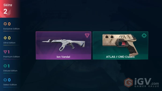 NA | 2 skins | Ion Vandal | ATLAS // CMD Classic | I4908