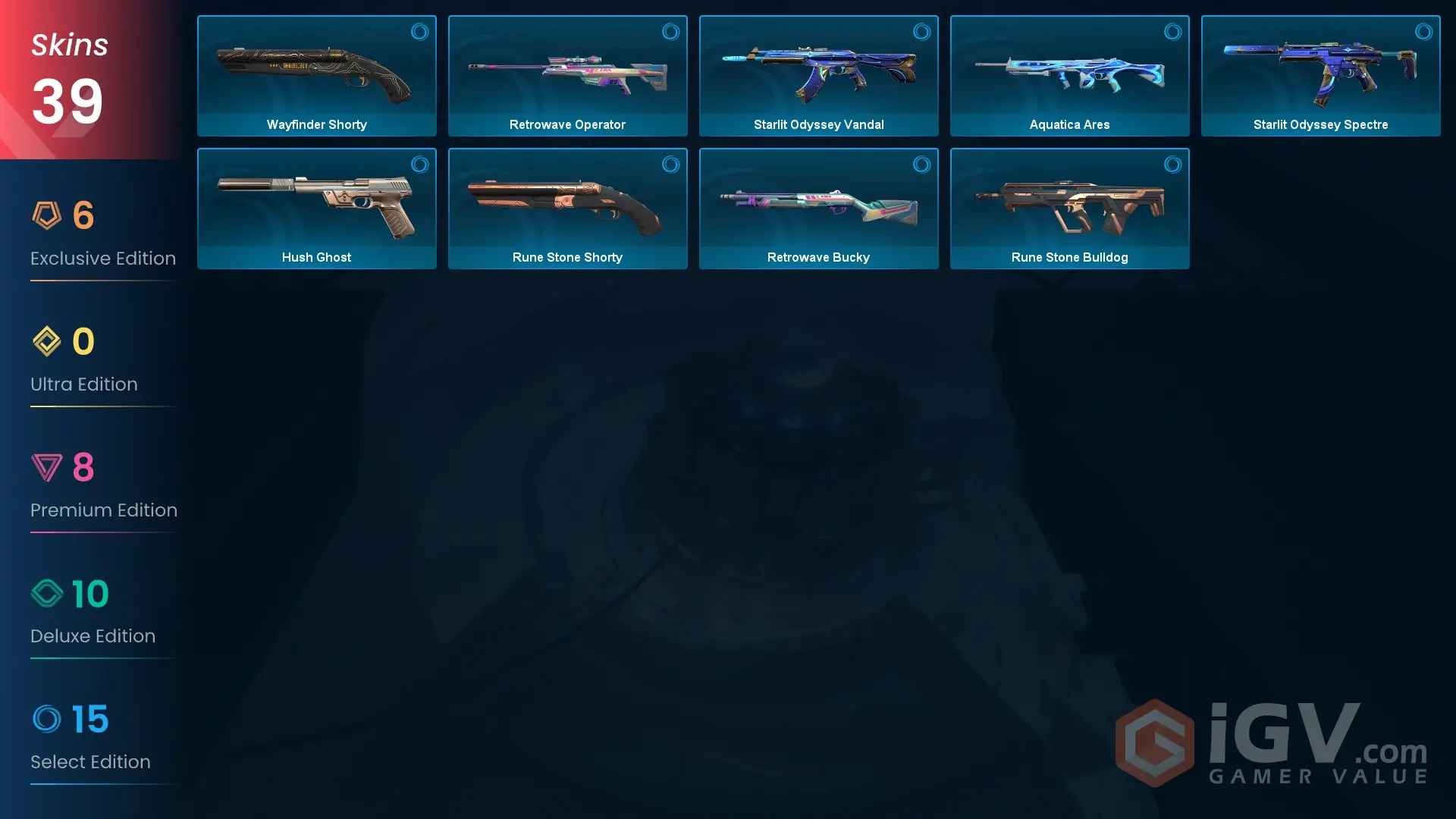 EU | 39 skins | Mystbloom Kunai | Mystbloom Phantom | Equilibrium ...