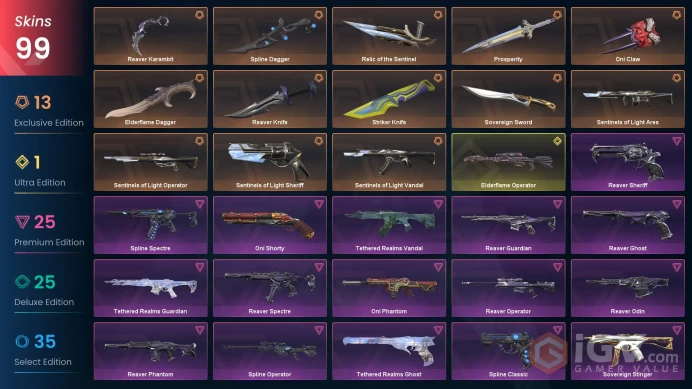 EU | 99 SKINS + 9 KNIFES | Elderflame Operator + Dagger • Reaver ...